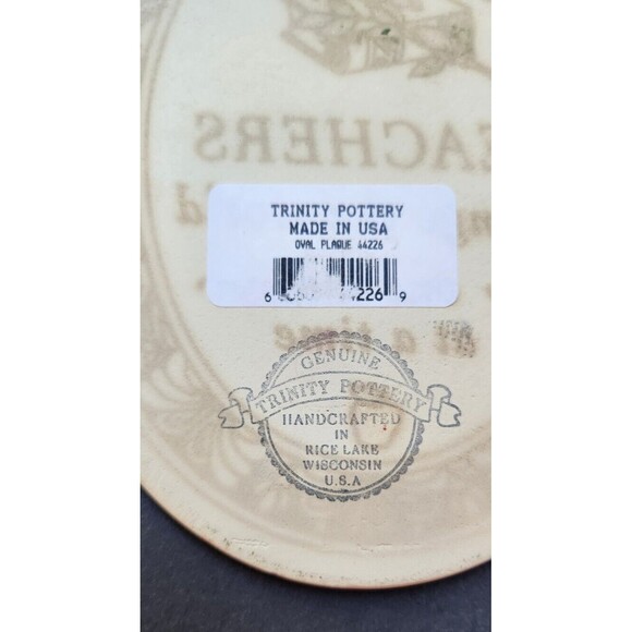 Teacher’s Plaque By Trinity Pottery Of Wisconsin - Picture 5 of 12